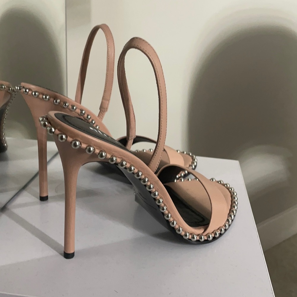 Alexander Wang Nova Studded Slingback Sandal Heels